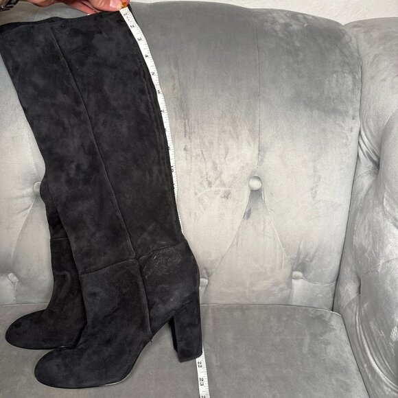 Sam Edelman Black Suede Knee High Block Heel Boots – Women’s Size 8.5 - Picture 3 of 10